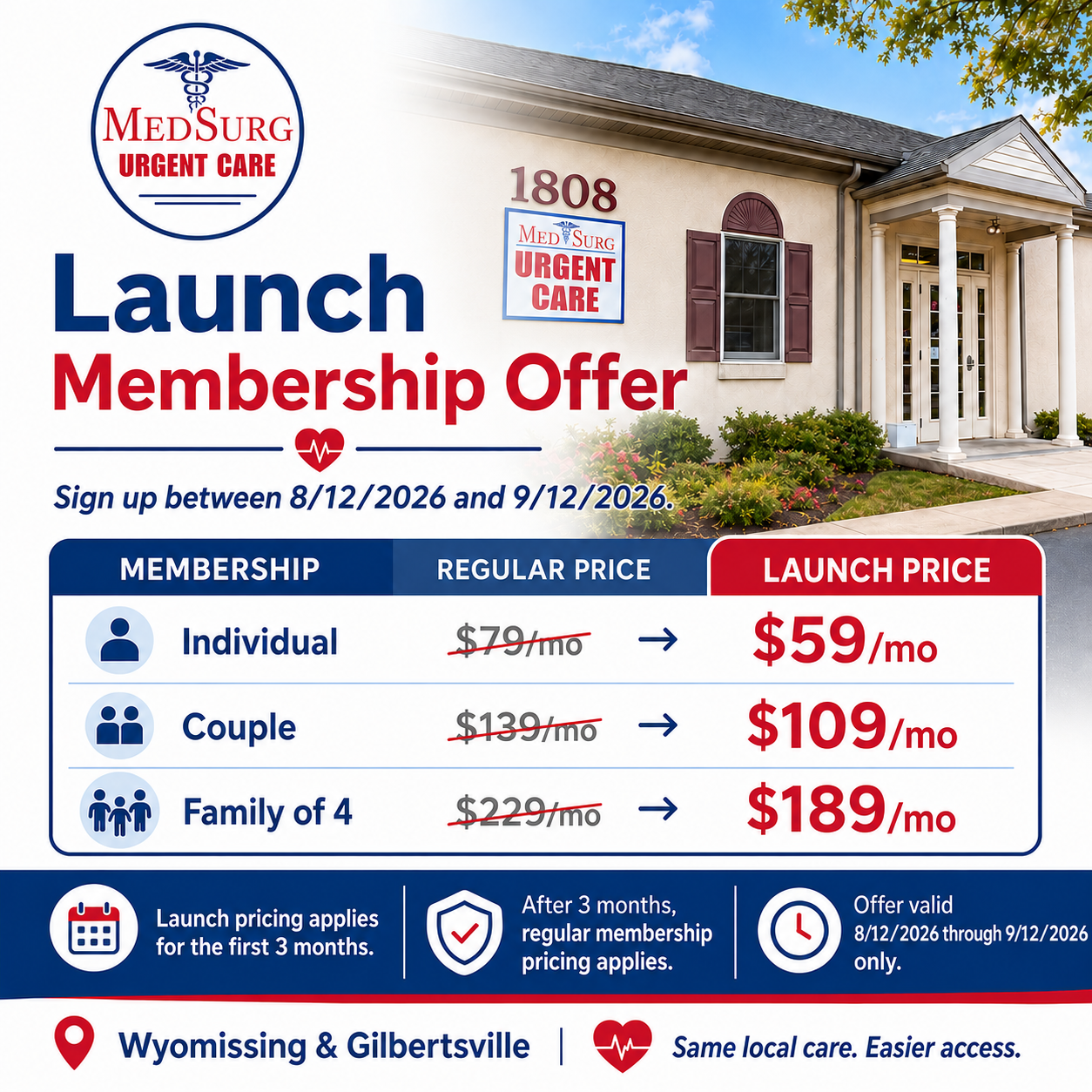 MedSurg Urgent Care Launches Updated Website and Membership Savings Offer